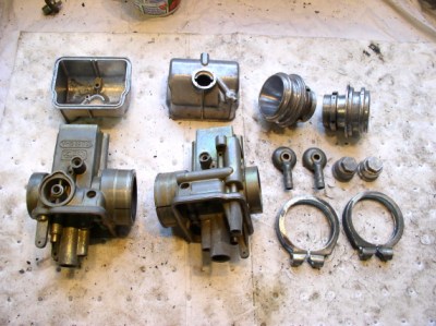 Clean carb parts