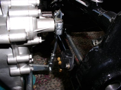 Shift linkage installed